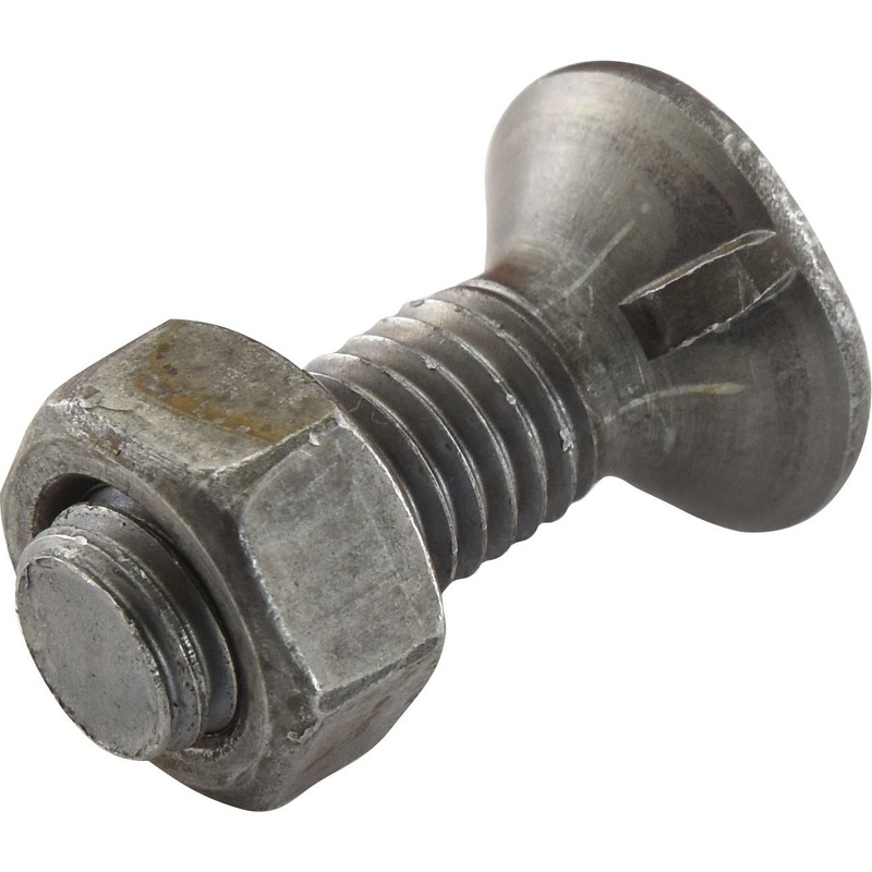 Round Countersunk Square Hex Bolt & Nut (TFCC) - M14 x 50mm, Tensile strength 8.8 (25 pcs. Box) | Sparex Part No.S.78825