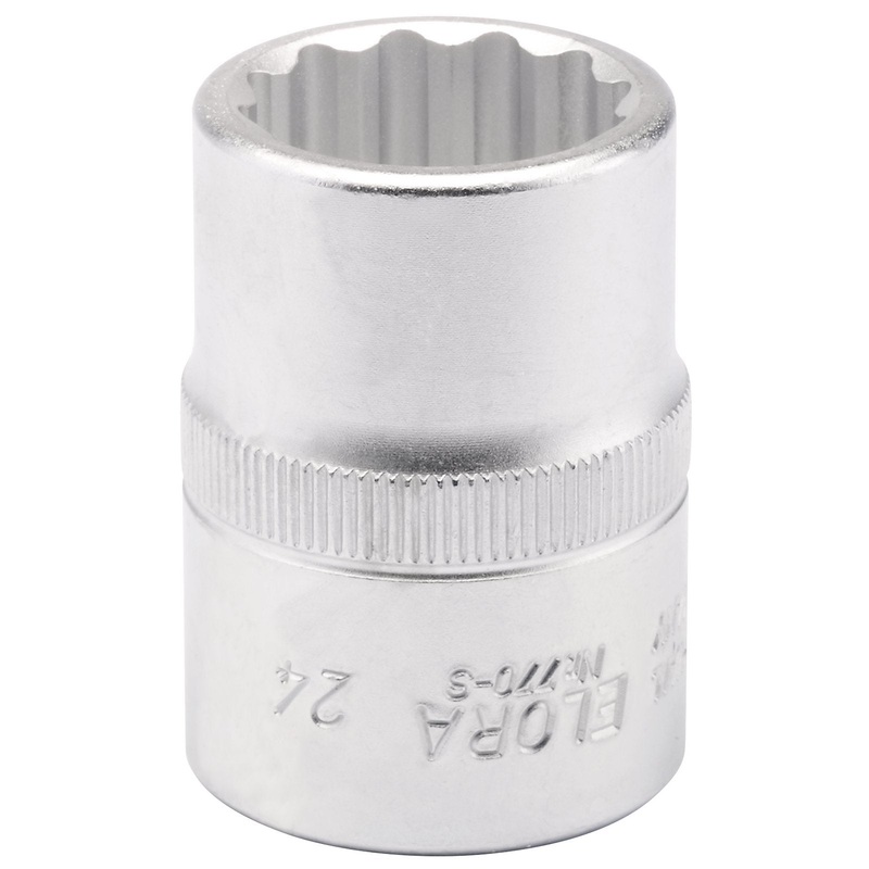 Draper Elora Bi-Hexagon Socket, 3/4" Sq. Dr., 24mm - 770-S 24