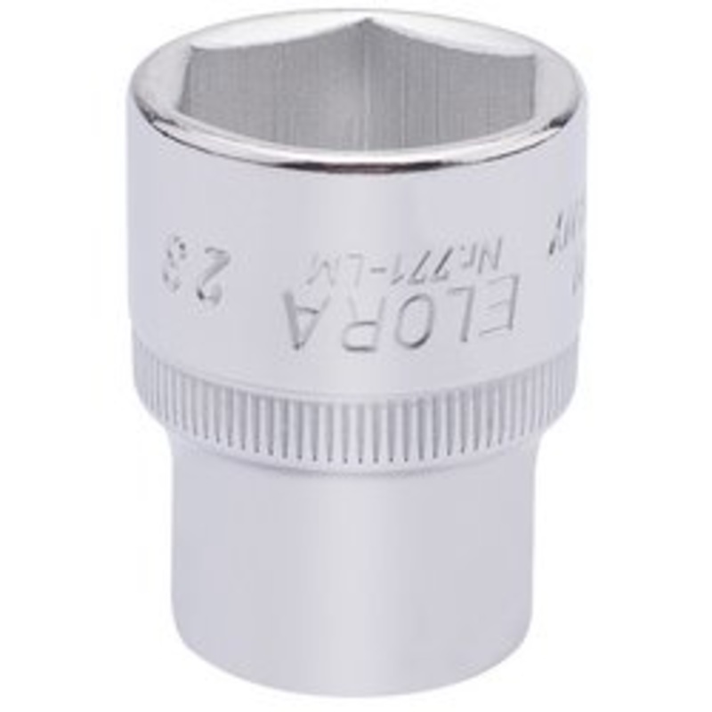 Draper Elora Hexagon Socket, 1/2" Sq. Dr., 23mm - 771-LM 23