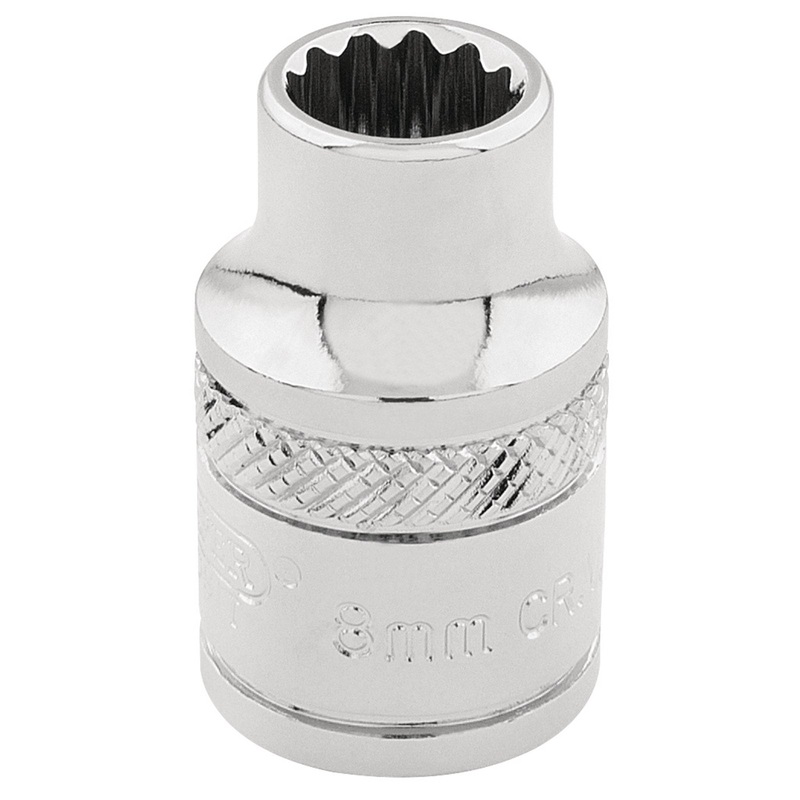 Draper Hi-Torq 12 Point Socket, 3/8" Sq. Dr., 8mm - D-MM/B