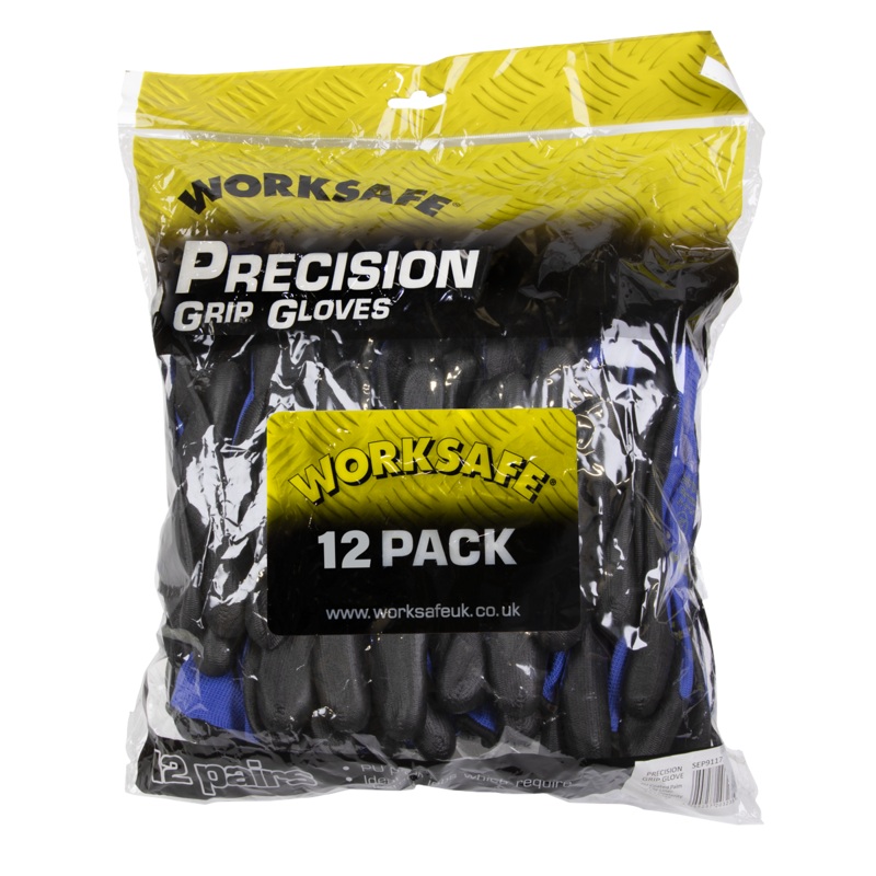 Lightweight Precision Grip Gloves (Large) - Pack of 12 Pairs - 9117L/12