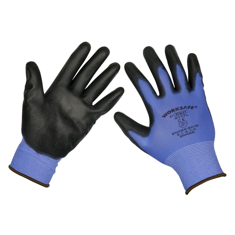 Lightweight Precision Grip Gloves (Large) - Pack of 120 Pairs - 9117L/B120