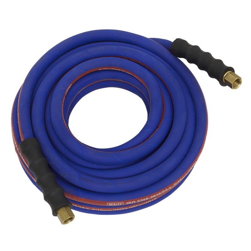 Air Hose 10m x 10mm with 1/4"BSP Unions Extra-Heavy-Duty - AH10R/38