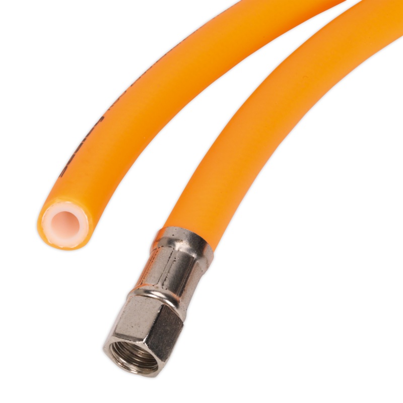 Air Hose 15m x 10mm Hybrid High-Visibility with 1/4"BSP Unions - AHHC1538