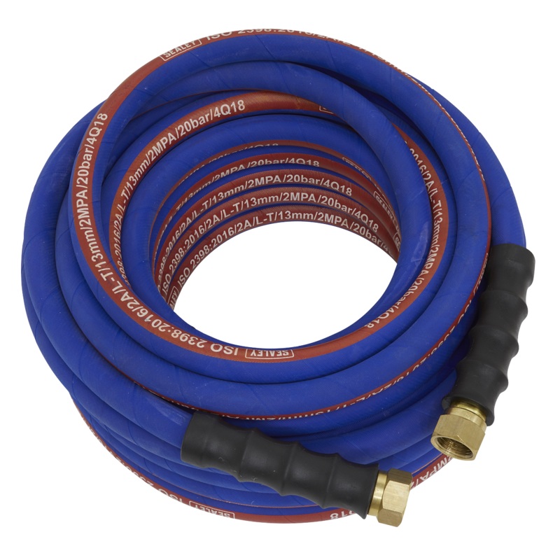 Air Hose 15m x 13mm with 1/2"BSP Unions Extra-Heavy-Duty - AH15R/12