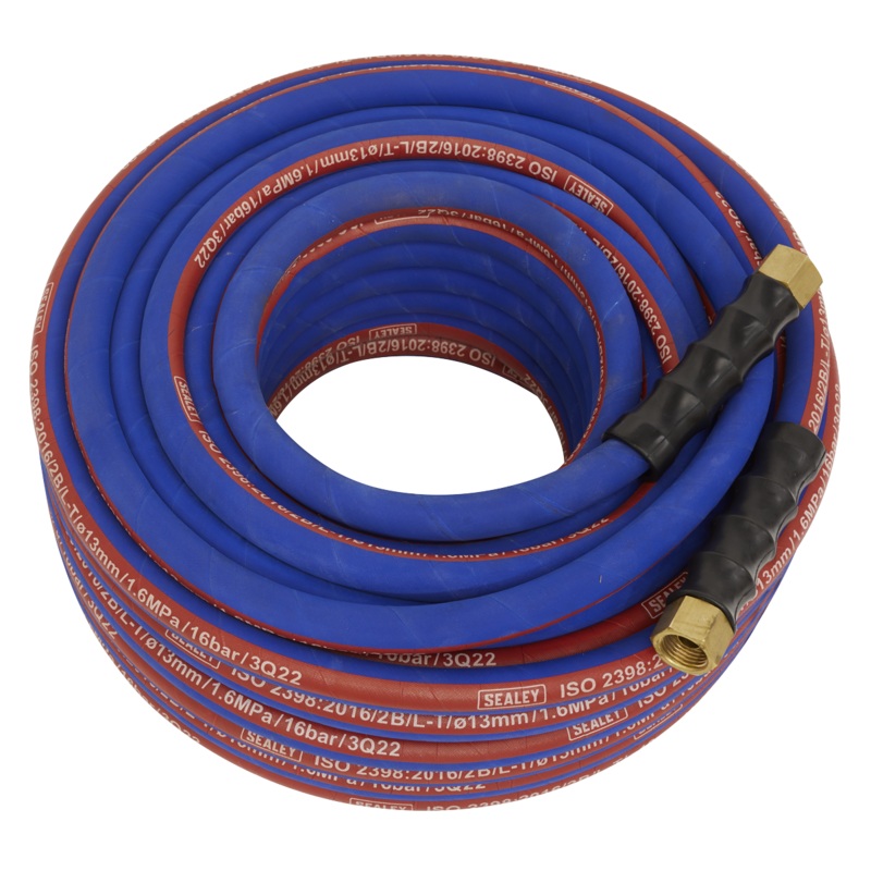 Air Hose 30m x 13mm with 1/2"BSP Unions Extra-Heavy-Duty - AH30R/12