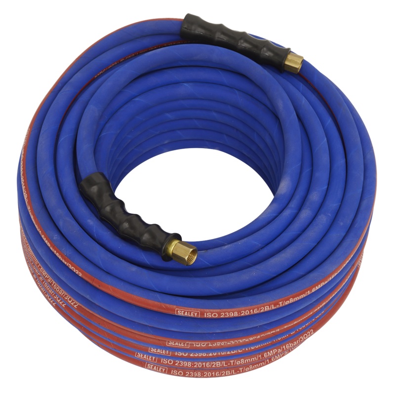 Air Hose 30m x 8mm with 1/4"BSP Unions Extra Heavy-Duty - AH30R
