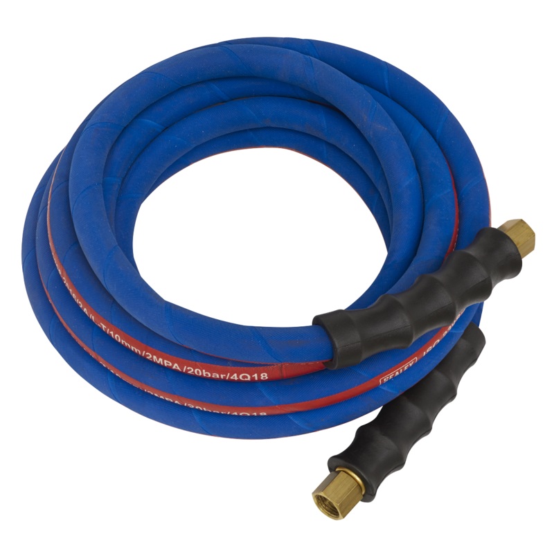 Air Hose 5m x 10mm with 1/4"BSP Unions Extra-Heavy-Duty - AH5R/38