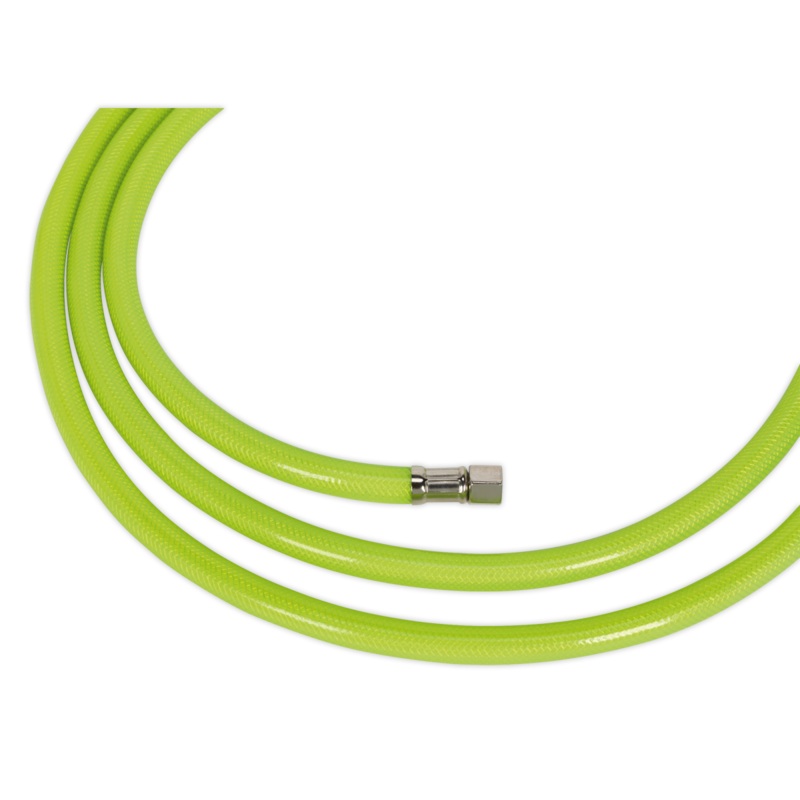 Air Hose High-Visibility 10m x 8mm with 1/4"BSP Unions - AHFC10