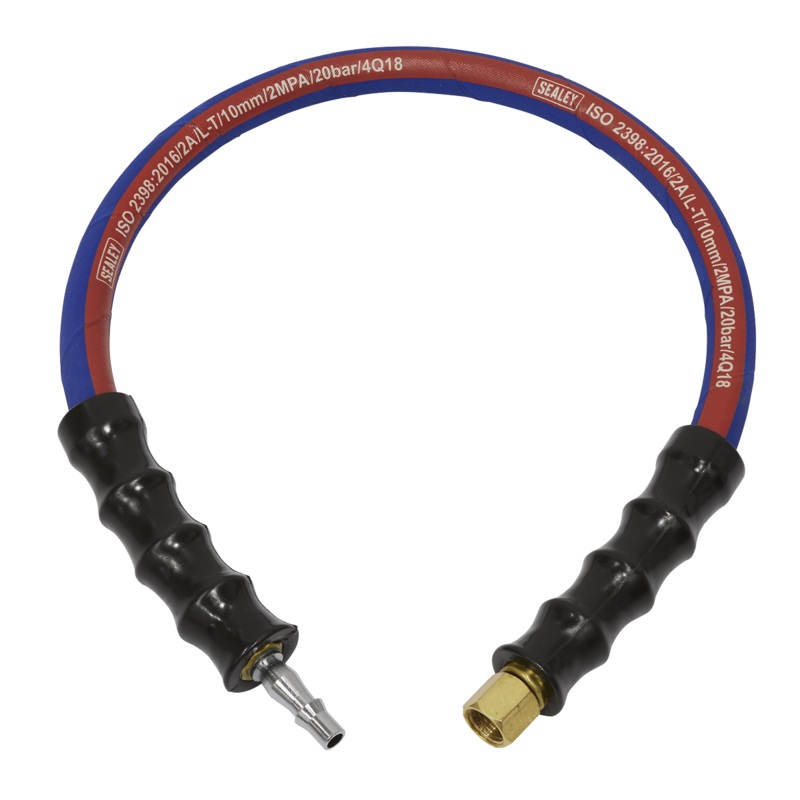 Air Leader Hose 600mm x 10mm with Tailpiece & 1/4"BSP Union - AH2R/38