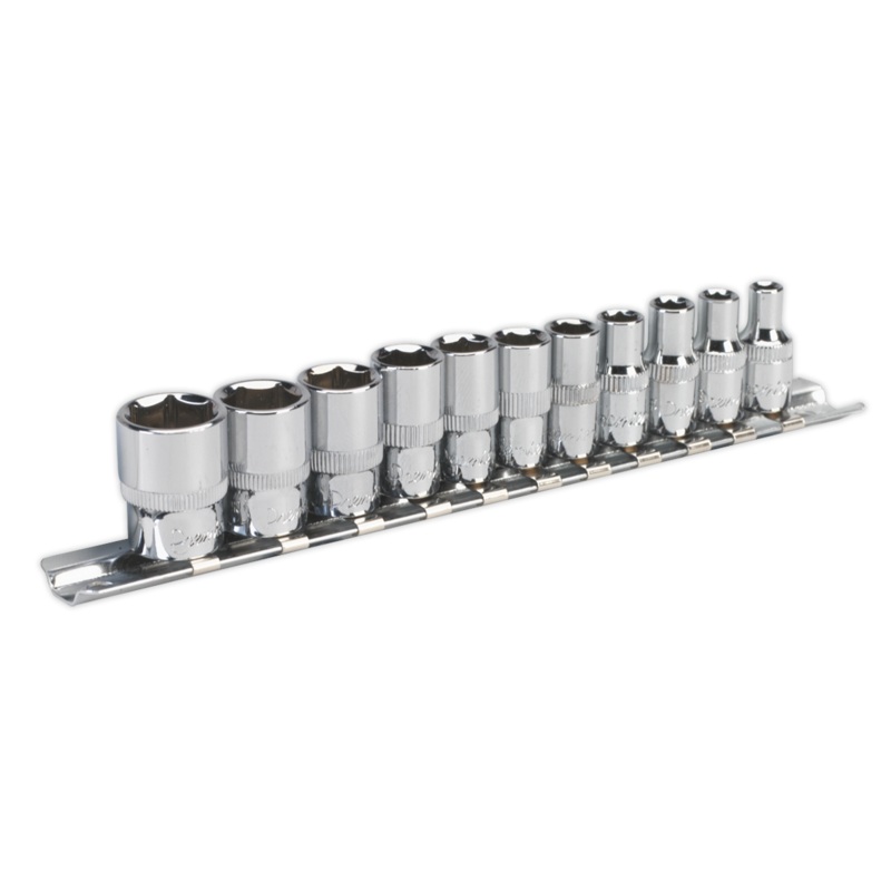 Socket Set 11pc 1/4"Sq Drive WallDrive - Imperial - AK2670