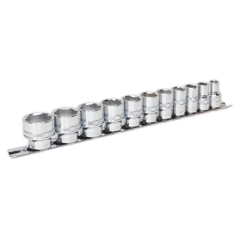 Socket Set 11pc 3/8"Sq Drive Lock-On 6pt Imperial - AK2740