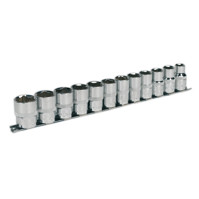 Socket Set 12pc 1/2"Sq Drive 6pt WallDrive Metric - AK2695