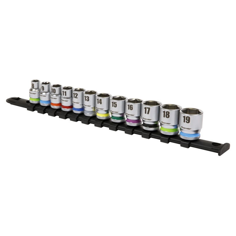 Socket Set 12pc 3/8"Sq Drive 6pt WallDrive Metric - AK2660