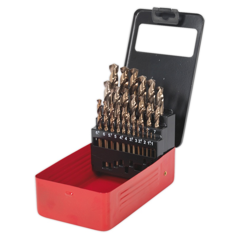 HSS Cobalt Split Point Fully Ground Drill Bit Set 25pc Metric - AK4702