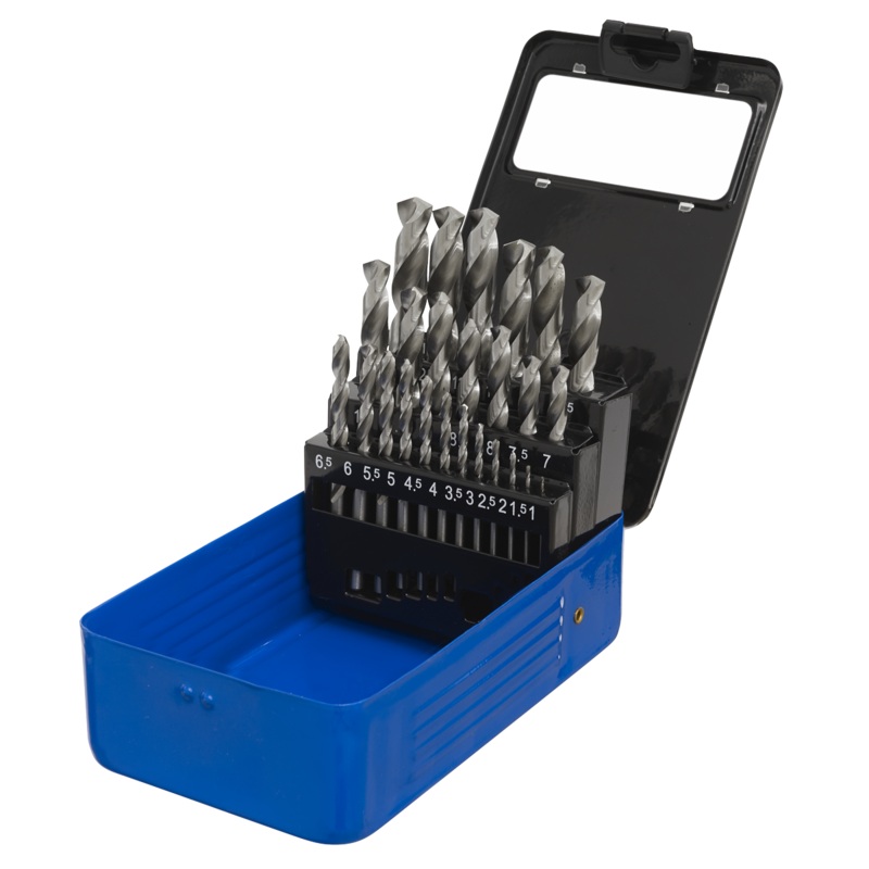 HSS Split Point Fully Ground Drill Bit Set 25pc Metric - AK47251