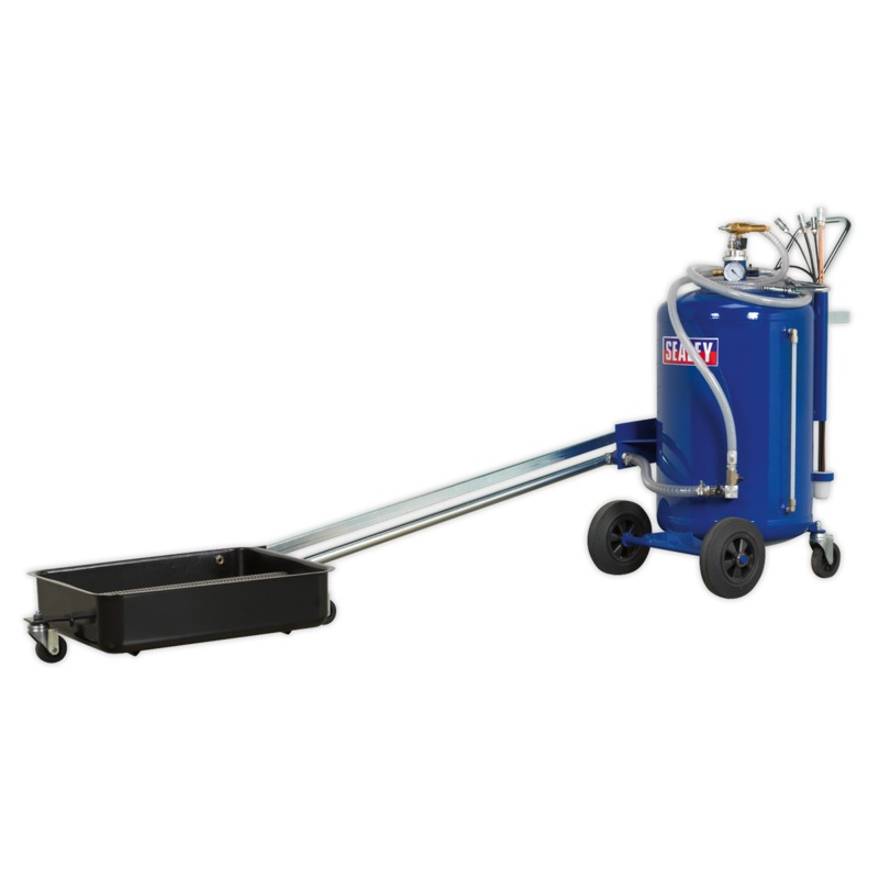 Mobile Oil Drainer with Probes 80L Cantilever Air Discharge - AK462DX
