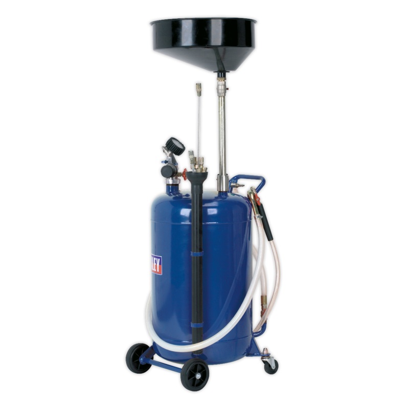 Mobile Oil Drainer with Probes 90L Air Discharge - AK459DX