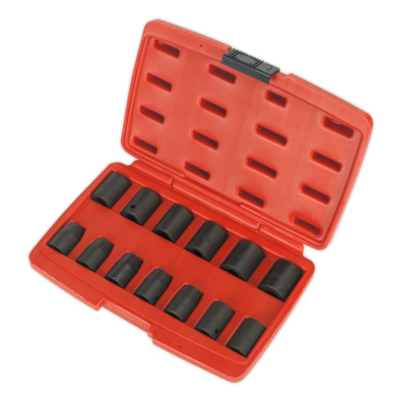 Impact Socket Set 13pc 1/2"Sq Drive Metric - AK5613M