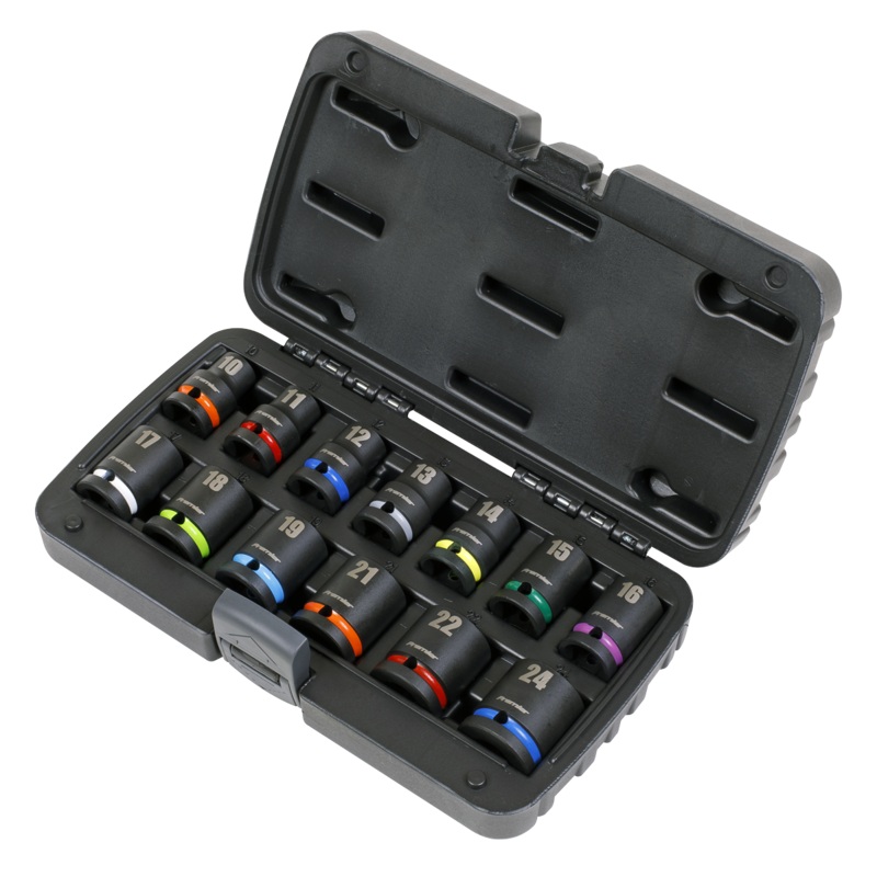 Impact Socket Set 13pc 1/2"Sq Drive Metric - AK5617M