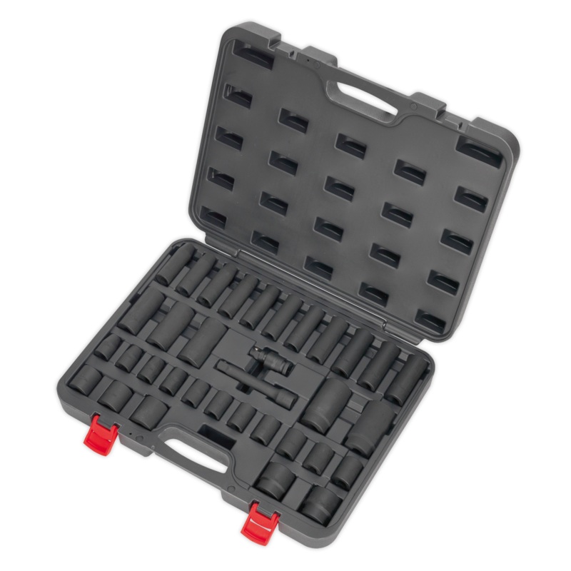 Impact Socket Set 34pc 1/2"Sq Drive Metric - AK5634M