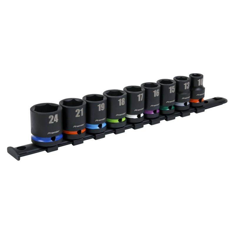 Impact Socket Set 9pc 1/2"Sq Drive Metric - AK5618M