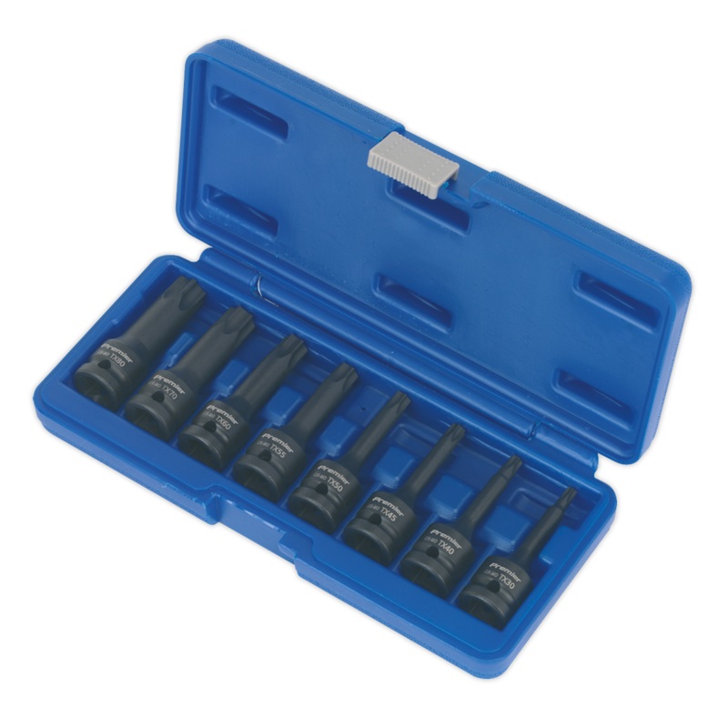Impact TRX-Star* Socket Bit Set 8pc 1/2"Sq Drive - AK5602