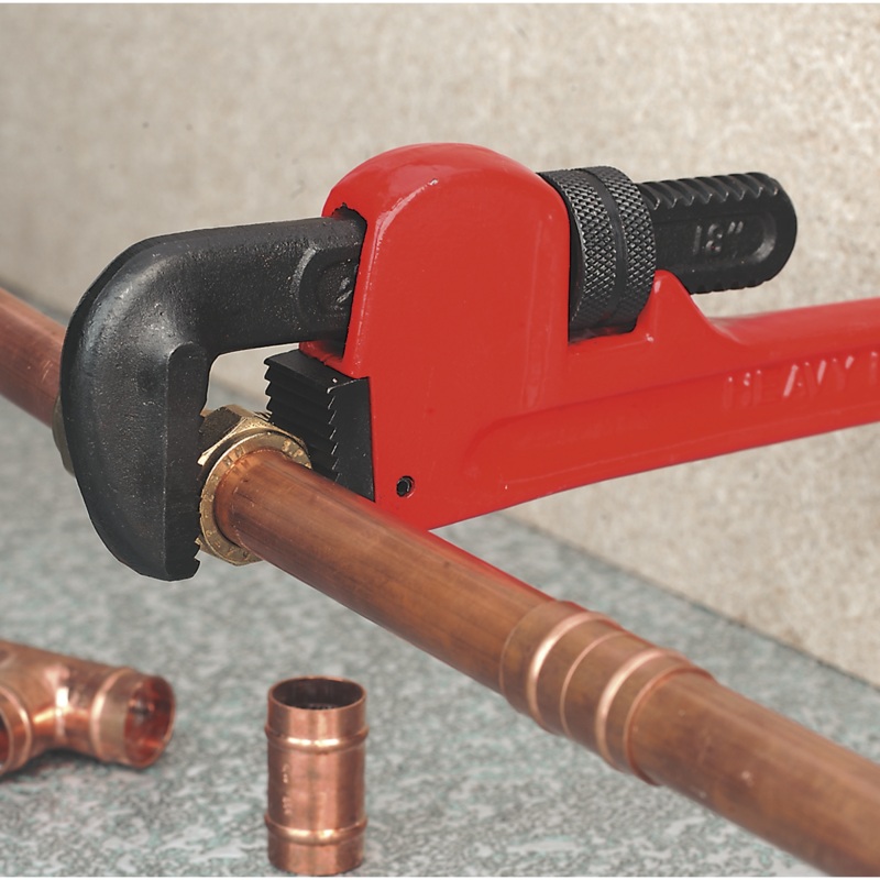 Pipe Wrench European Pattern 200mm Cast Steel - AK5101