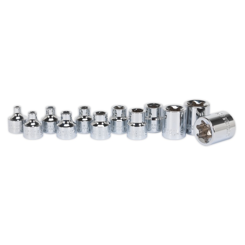 TRX-Star* Socket Set 12pc 3/8"Sq Drive E4-E20 - AK61806