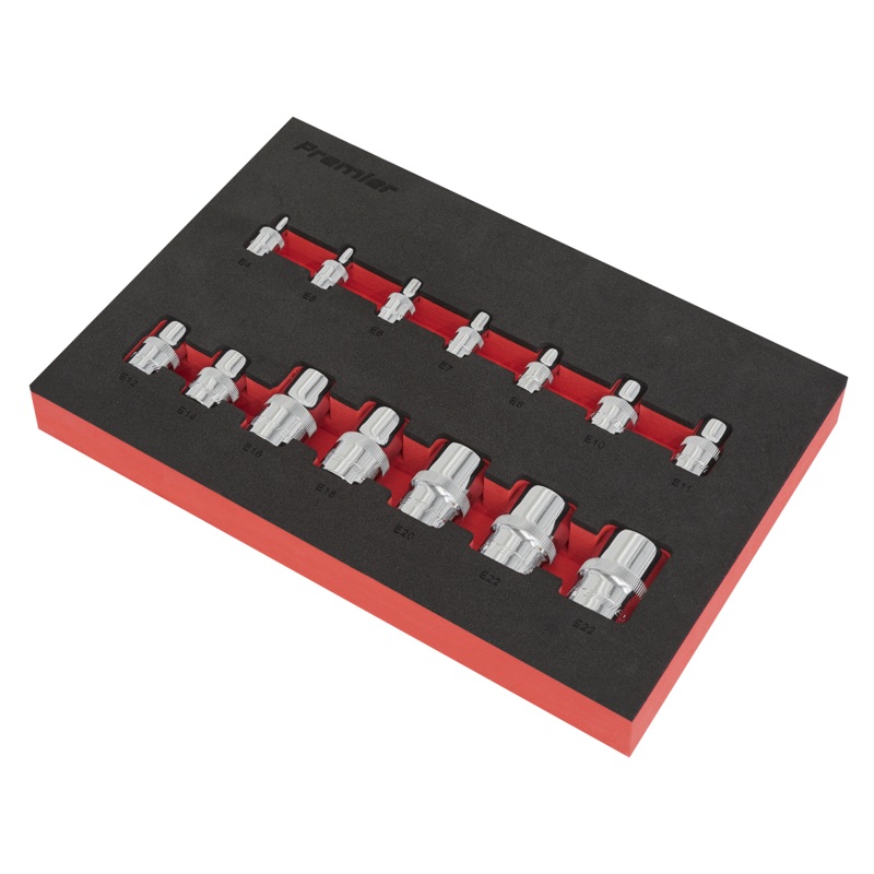 TRX-Star* Socket Set 14pc 1/4", 3/8" & 1/2"Sq Drive - AK61807