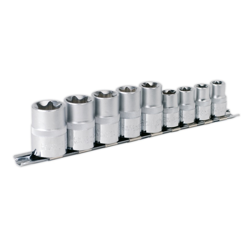 TRX-Star* Socket Set 9pc 3/8" & 1/2"Sq Drive E10-E14 & E16-E24 - AK617