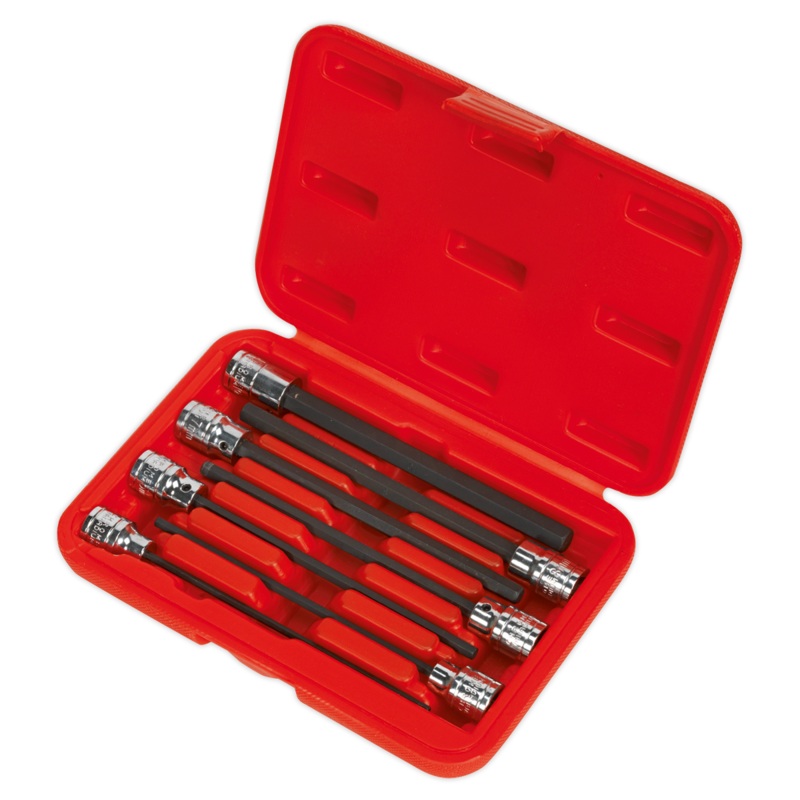 Hex Socket Bit Set 7pc 3/8"Sq Drive 150mm Metric - AK62255