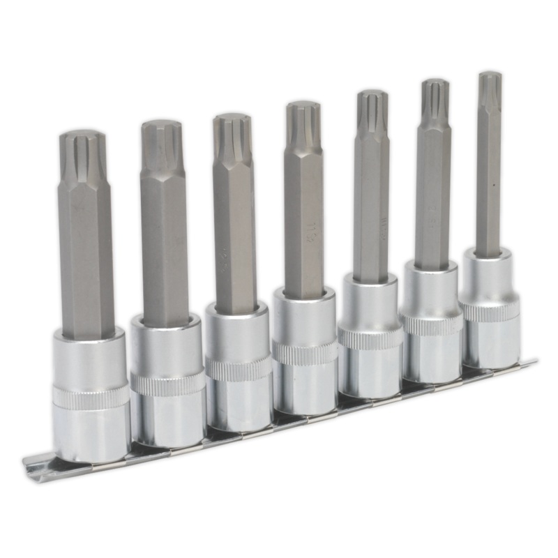 Ribe Socket Bit Set 7pc 1/2"Sq Drive 100mm - AK6235