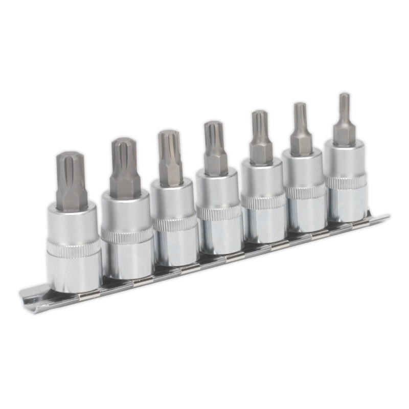 Ribe Socket Bit Set 7pc 3/8"Sq Drive 50mm - AK6232