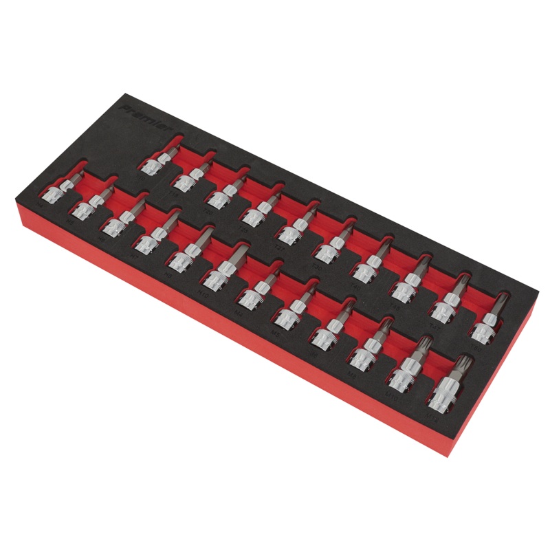 TRX-Star*/Hex/Spline Socket Bit Set 22pc 3/8"Sq Drive - AK6243