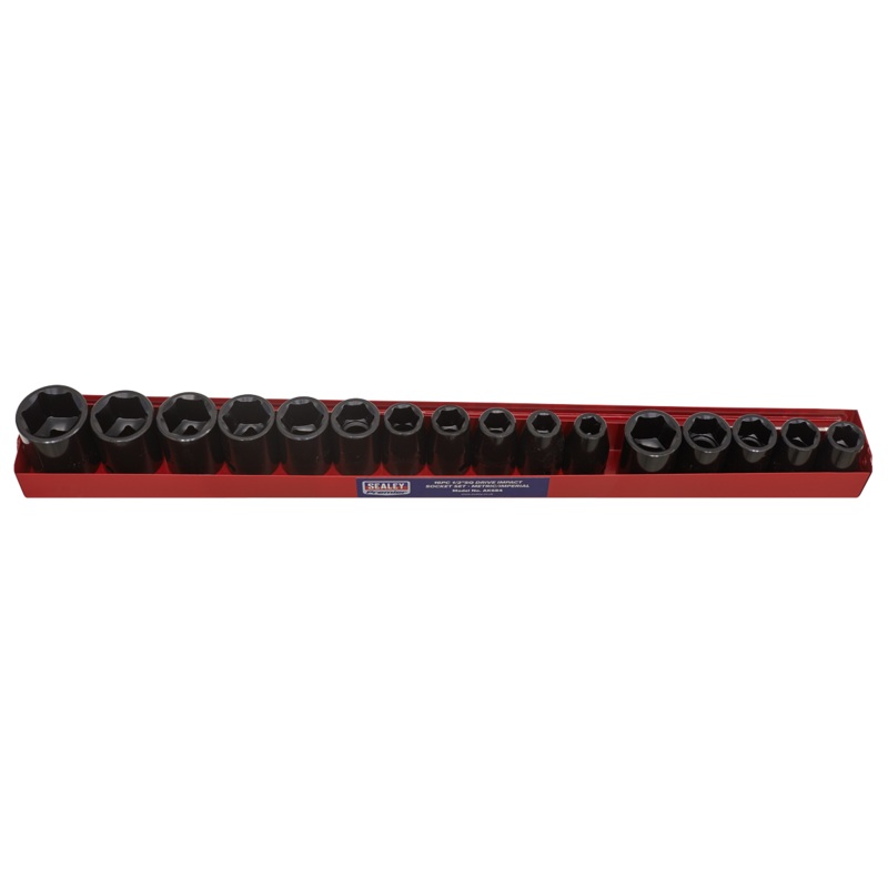 Impact Socket Set 16pc 1/2"Sq Drive Metric/Imperial - AK684
