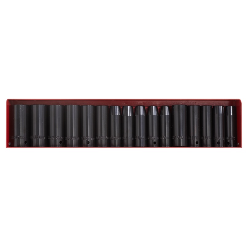 Impact Socket Set 16pc Deep 1/2"Sq Drive Metric/Imperial - AK685