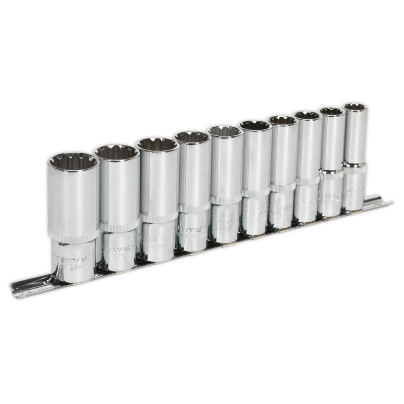 Socket Set 10pc Deep 1/2"Sq Drive Total Drive - AK70610D