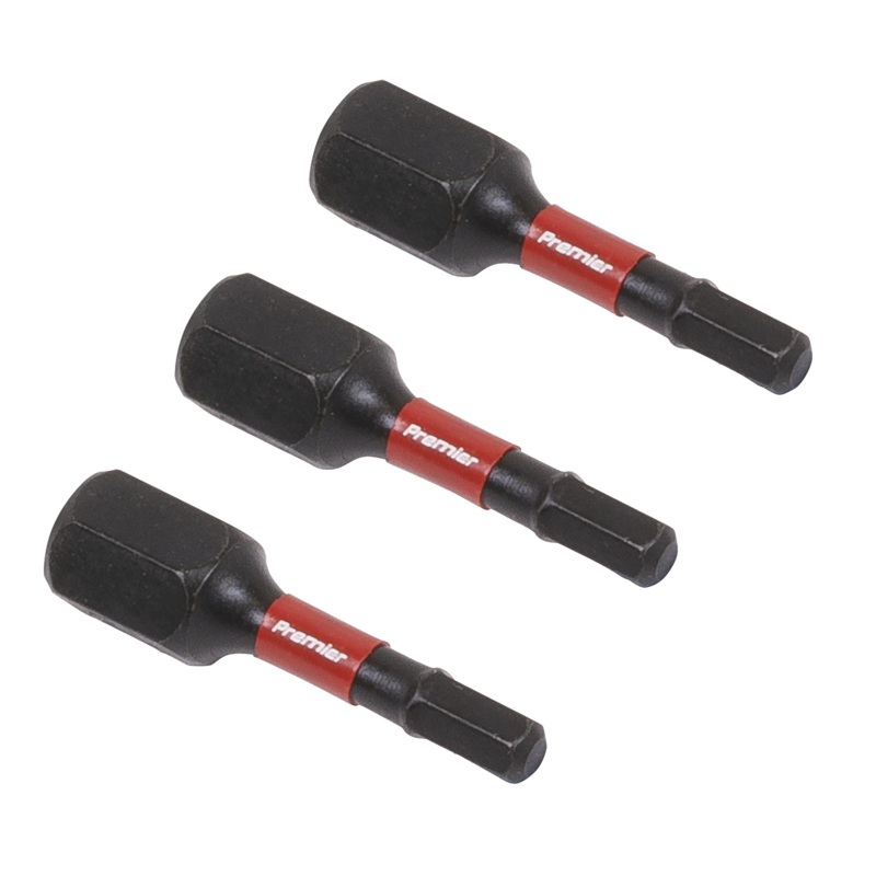 Hex 3mm Impact Power Tool Bits 25mm - 3pc - AK8211