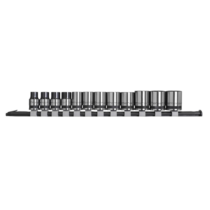 Socket Set 12pc 3/8"Sq Drive Metric - Black Series - AK7992
