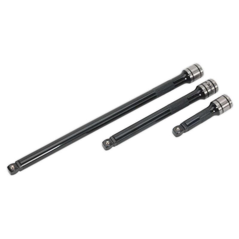 Wobble/Rigid Extension Bar Set 3pc 3/8"Sq Drive Black Series - AK7691