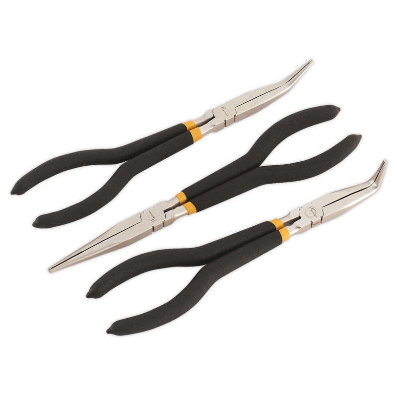 Needle Nose Pliers Set 3pc 280mm Ni-Fe Finish - AK930