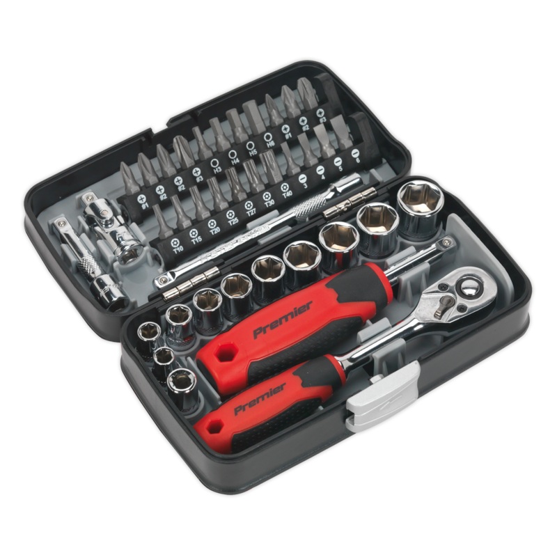 Socket & Bit Set 38pc 1/4"Sq Drive - AK8945