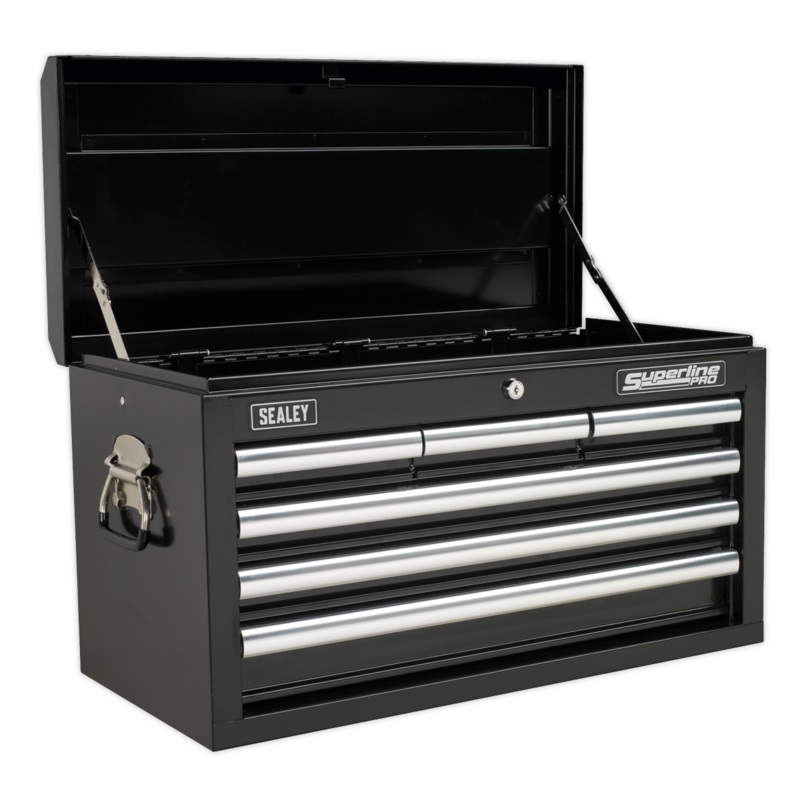 Topchest 6 Drawer with Ball-Bearing Slides - Black - AP33069B