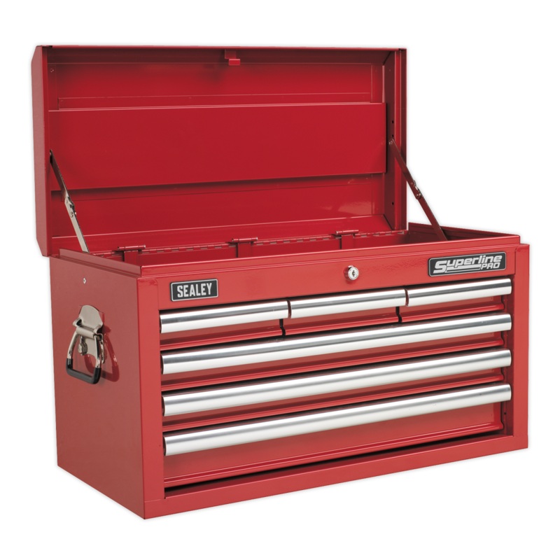Topchest 6 Drawer with Ball-Bearing Slides - Red - AP33069