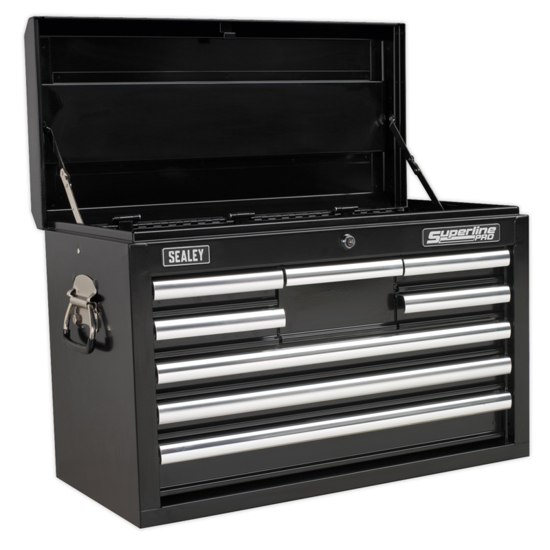 Topchest 8 Drawer with Ball-Bearing Slides - Black - AP33089B