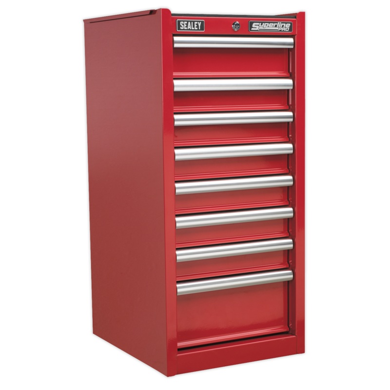 Hang-On Chest 8 Drawer with Ball-Bearing Slides - Red - AP33589