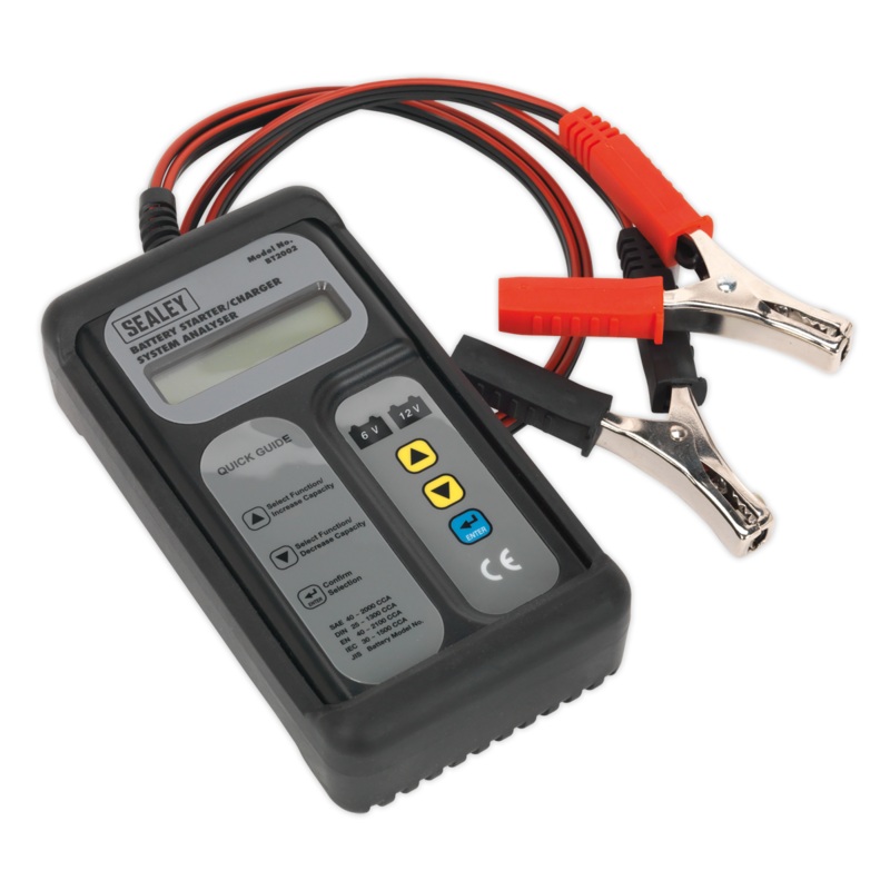 Digital Battery & Alternator Tester 6-12V Battery 6, 12, 24V Alternator - BT2002