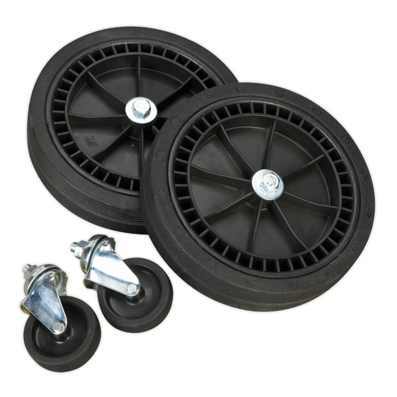 Wheel Kit for Fixed Compressors - 2 Castors & 2 Fixed - COMPKIT5