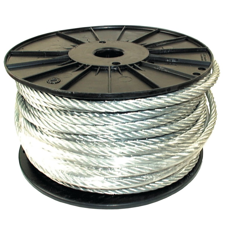 Wire Rope With Steel Core - Steel, M10mm x 110M | Sparex Part No.S.14336
